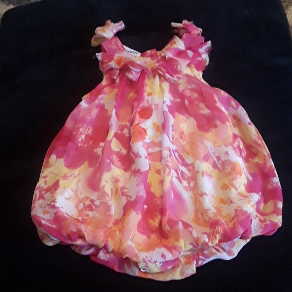 Girls 12M Blueberi Boulevard Floral one piece